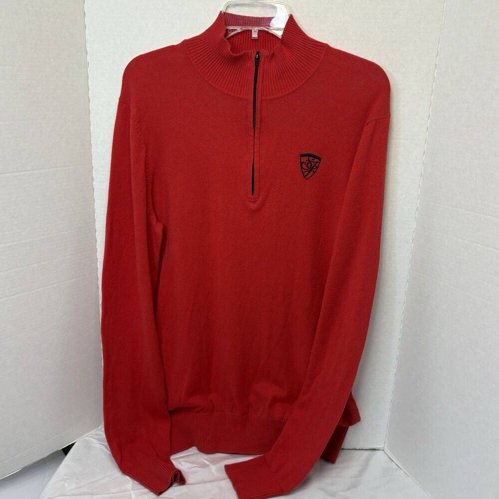 Sean John Men’s 1/4 Zip Long Sleeve Sweater Size Large